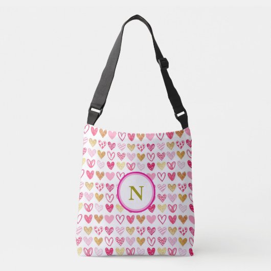 Sac de carrosserie tendance Monogram Heart Cross (Devant)