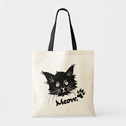 Sac de chat noir - choisir style et couleur (Devant)