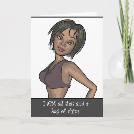 Sac de chips carte de voeux (Devant)