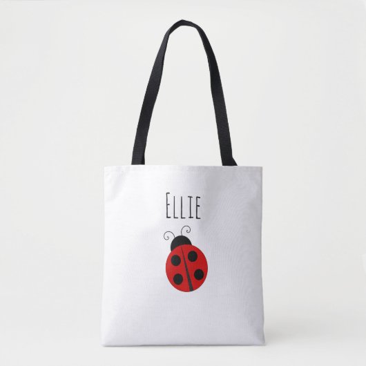 Sac de coccinelle rouge personnalisé (Devant)