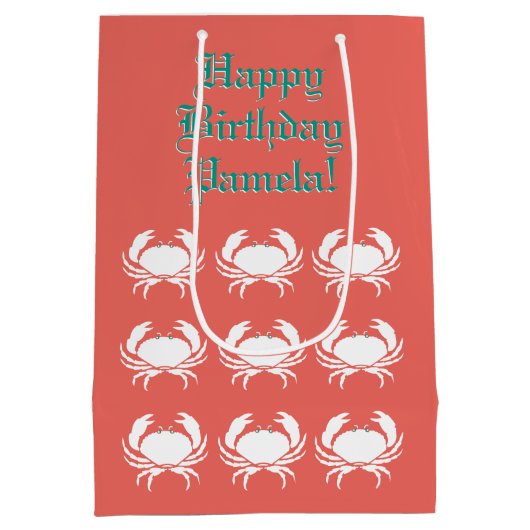 Sac de corail personnalisé de cadeau d'impression (Dos)