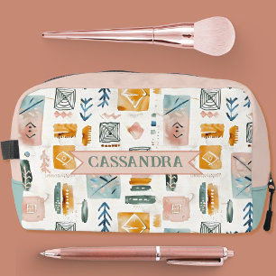 Sac de cosmétiques à motif de toiles et de flèches