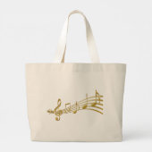 Sac de courses avec notes de musique (Dos)