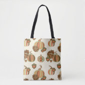 Sac de courses citrouille fantaisiste (Devant)