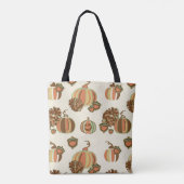 Sac de courses citrouille fantaisiste (Dos)