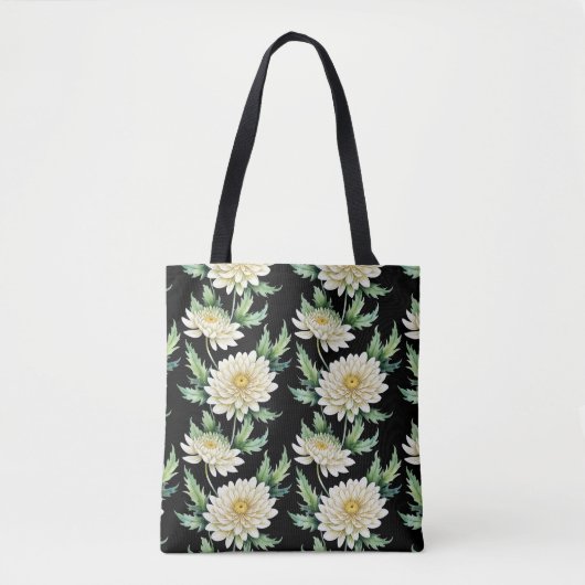 Sac de courses en chrysanthème botanique (Devant)