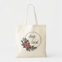 Sac de courses fleuri en coton bio