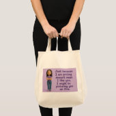 Sac de courses Marie qui se conduit mal (Devant (produit))