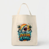 Sac de Courses Océan King – Requin Sauvage & Ambia (Devant)