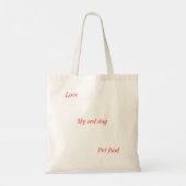 Sac de courses pour accessoires pour animaux de co (Dos)