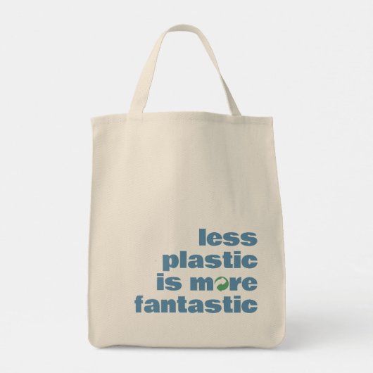 Sac de courses réutilisable avec texte minimal (Dos)
