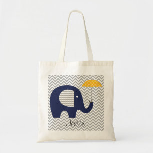Sac de coutume de parapluie de jaune d'éléphant