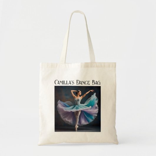 Sac de danse à personnaliser pour chaussures de ba (Devant)
