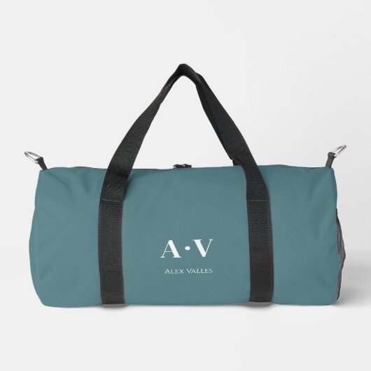 Sac de danse Gym | Monogramme Initiales Nom Duffle (Recto)