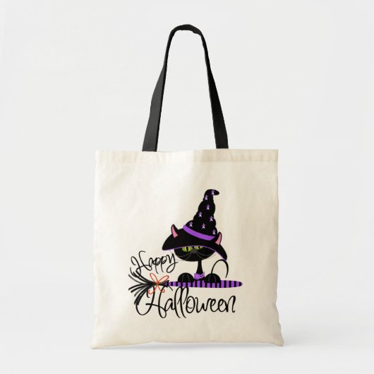 Sac de des bonbons ou un sort de Halloween de chat (Devant)