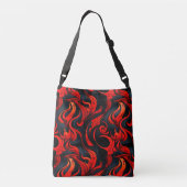 Sac de design rouge et noir (Dos)