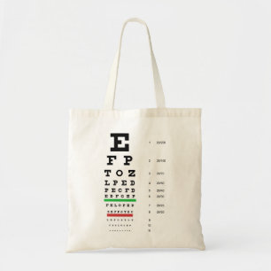 Sac de diagramme d'oeil de Snellen