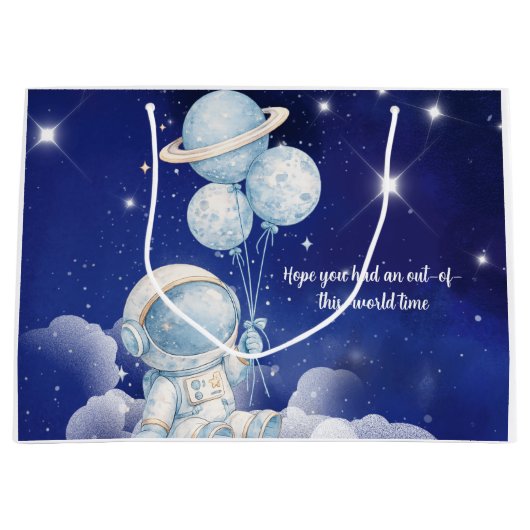 Sac de faveur d'anniversaire d'astronaute (Devant)