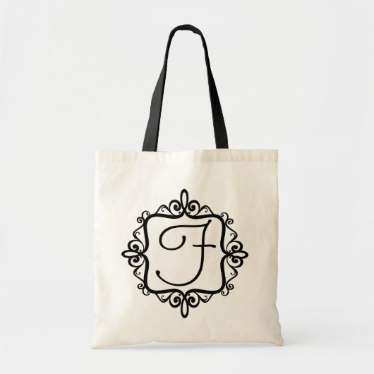 Sac de faveur de mariage de monogramme (Devant)