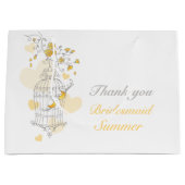 Sac de faveur gris jaune volière (Devant)