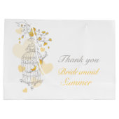 Sac de faveur gris jaune volière (Dos)