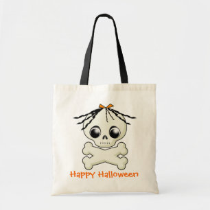 Sac de festin de Halloween de crâne de fille