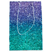 Sac de fête scintillant lavande violet et sarcelle (Devant)