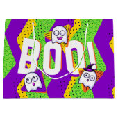 Sac de fête vert Halloween BOO Fantômes (Devant)