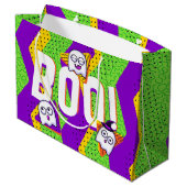 Sac de fête vert Halloween BOO Fantômes (Dos Angle)