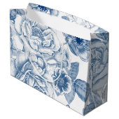 Sac de fête vintage bleu blanc (Dos Angle)