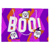 Sac de fête violet Halloween BOO Fantômes (Dos)