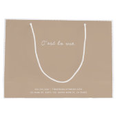 Sac de finition brillant ou mat du magasin général (Dos)