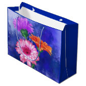 Sac de fleurs Gerber trois couleurs (Devant Angle)