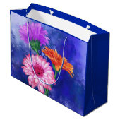 Sac de fleurs Gerber trois couleurs (Dos Angle)