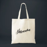 Sac de fourre-tout personnalisé de manuscrit<br><div class="desc">Sac de fourre-tout personnalisé de manuscrit Shannon</div>