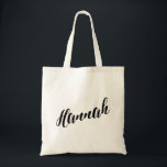 Sac de fourre-tout personnalisé de manuscrit<br><div class="desc">Sac de fourre-tout personnalisé de manuscrit Hannah</div>
