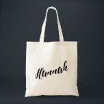 Sac de fourre-tout personnalisé de manuscrit<br><div class="desc">Sac de fourre-tout personnalisé de manuscrit Hannah</div>
