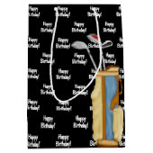 Sac de golf d'anniversaire en noir (Devant)