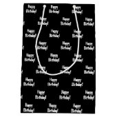 Sac de golf d'anniversaire en noir (Dos)