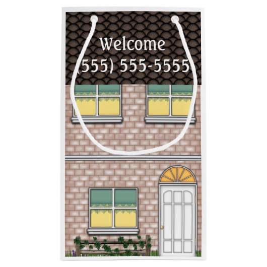 Sac de Goodie de forme de maison de Chambre (Dos)