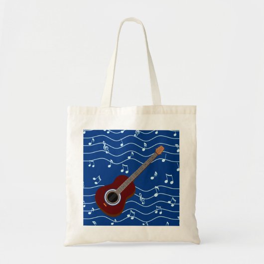 sac de guitare et de notes musicales (Devant)