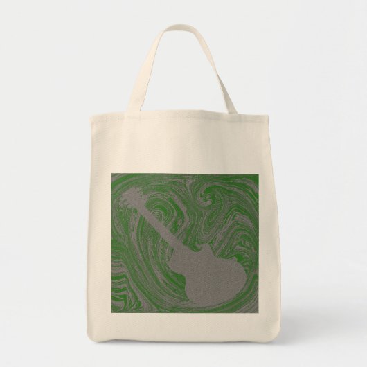 Sac de Guitare Grunge, Vert (Devant)