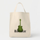 Sac de guitare Rockstar Damask, vert olive (Devant)