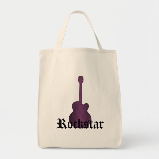 Sac de guitare Rockstar Damask, violet (Devant)