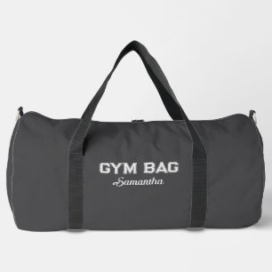 Sac de gym Sport Typographie Nom personnalisé