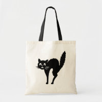 Sac de Halloween de chat noir de des bonbons ou un