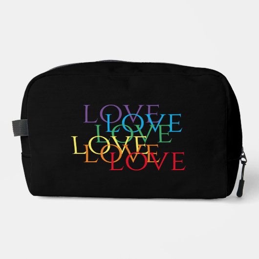 Sac de kit Dopp LOVE II RAINBOW (Recto)