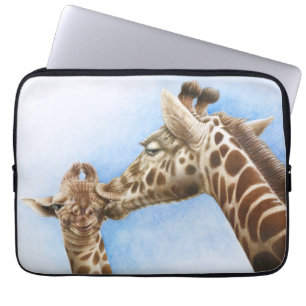 Sac de l'électronique de girafe et de veau