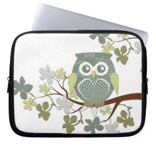 Sac de l'électronique de hibou d'arbre de polka
