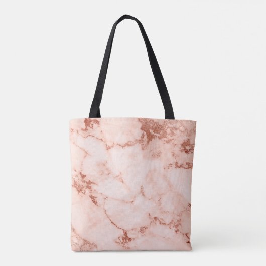 Sac de livre Rose or en marbre Monogramme (Dos)